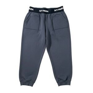 IVY‎ PARK Men Dark Wash Joggers Sweatpants Elastic Waist Logo Size S